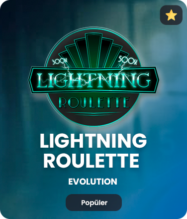 Lightning Roulette canlı rulet — Evolution, yıldırım çarpanı x50–x500
